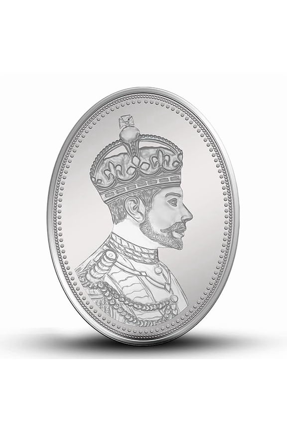 Pamp Mmtc King Oval Shaped 50 Gram Silver Coin in card