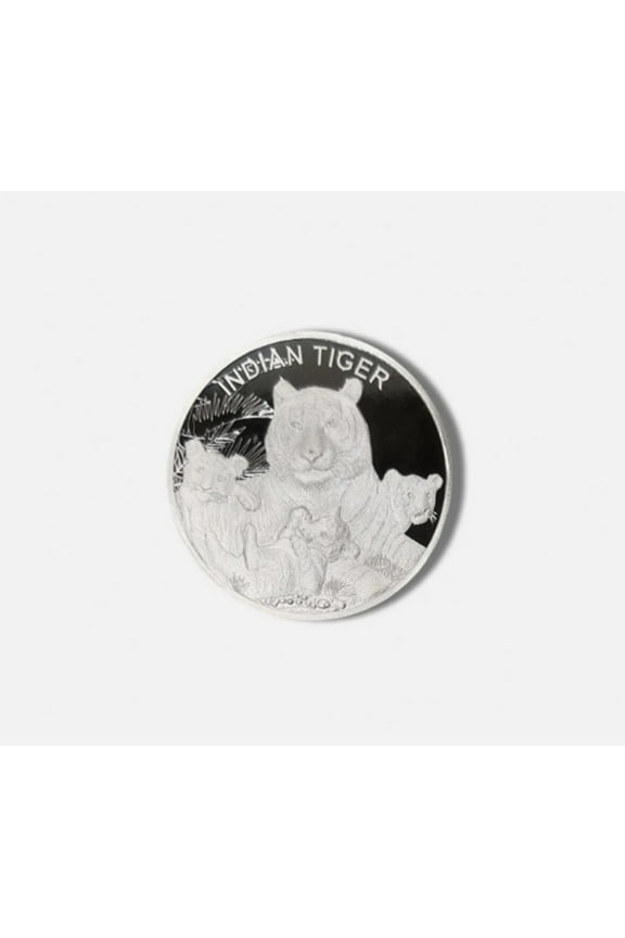 Limited Edition Tiger 100 Gram Silver Coin - In Tin