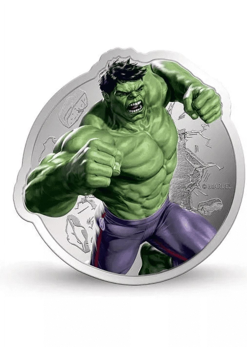 MMTC-PAMP Pamp Mmtc Marvel Hulk 1 oz Colorized Silver Coin (Capsule, Box, COA)