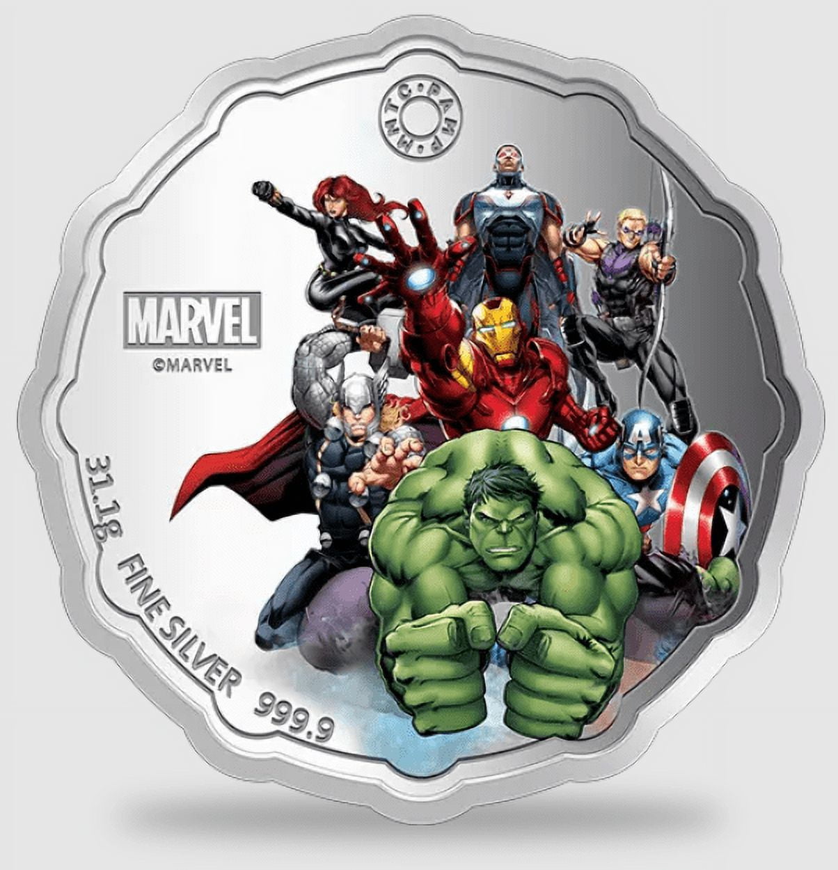 MMTC-PAMP Pamp Mmtc Marvel The Avengers 1 oz Colorized Silver Coin (Capsule, Box, COA)
