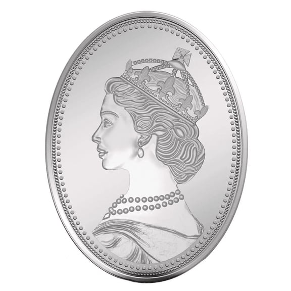 Pamp Mmtc Queen Oval Shaped 50 Gram Silver Coin in card