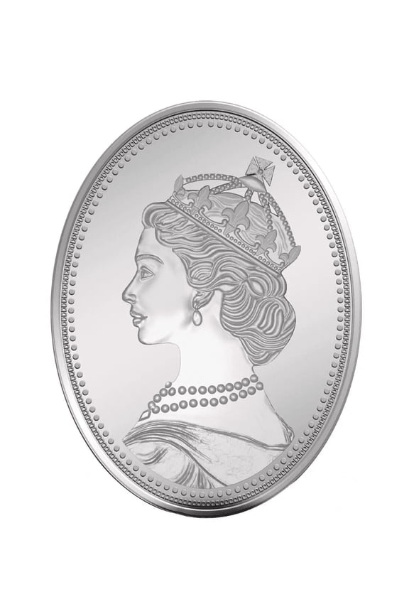 Pamp Mmtc Queen Oval Shaped 50 Gram Silver Coin in card