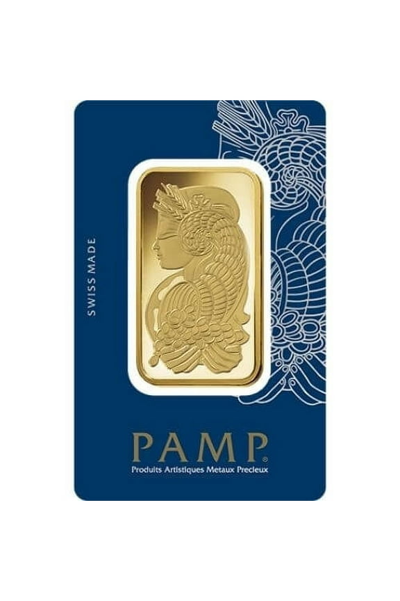1 oz Gold Bar - Lady Fortuna 0.9999 Fine Gold
