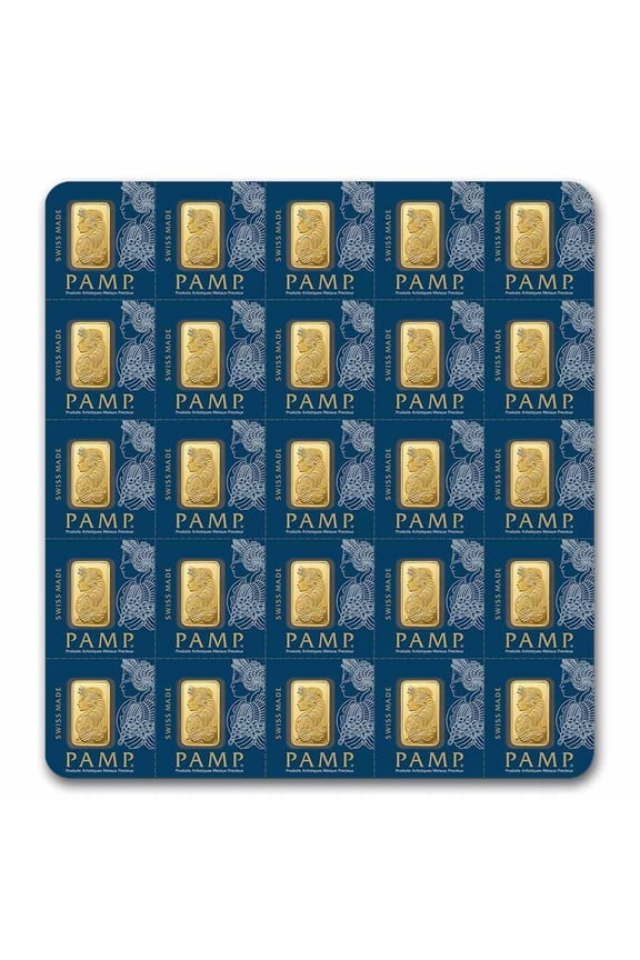 25x1 Gram Gold Lady Fortuna Bar (Multigram Card)