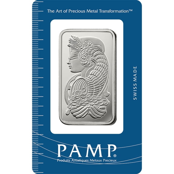 Pamp Suisse Lady Fortuna 1 oz Silver Bar - In Assay Card
