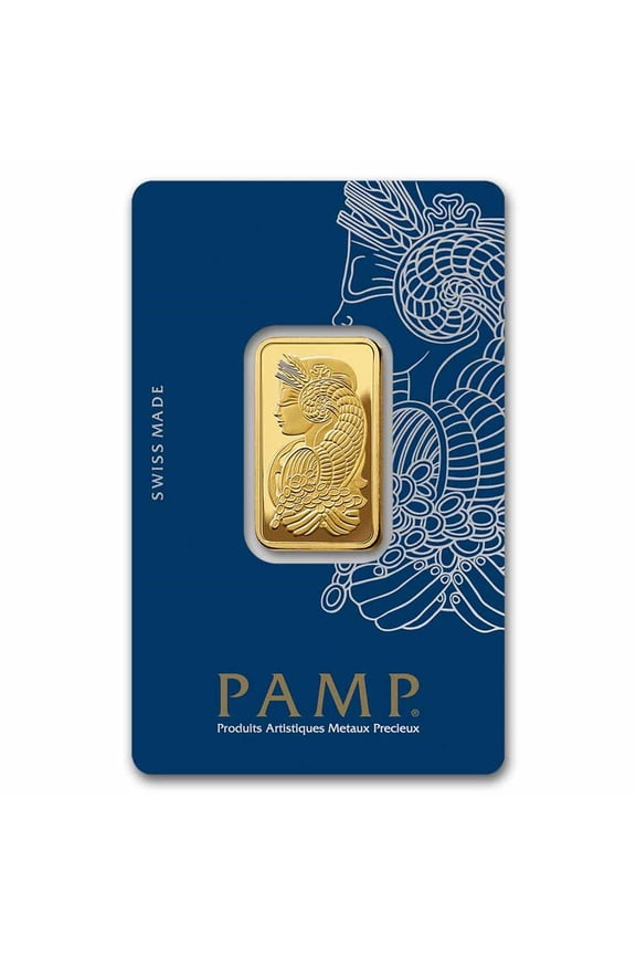 Lady Fortuna 20 Gram Gold Bar - Large Assay Card