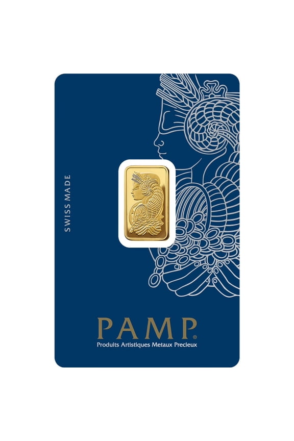 Lady Fortuna 5 Gram Gold Bar - Large Assay Card