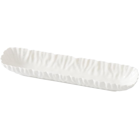 Pampa Bay Mascali Bianca Cracker Tray, 13.25" x 3.25" x 1.75" tall