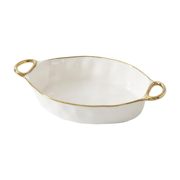 Pampa Bay Oval Baking Dish, Golden Handles, Kitchen, Gift