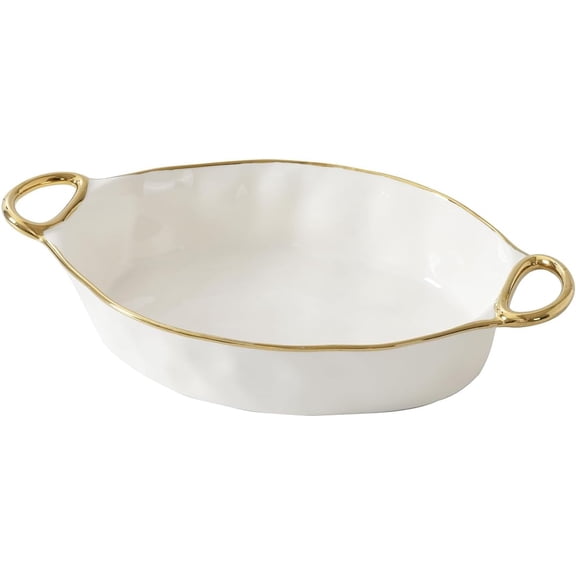 Pampa Bay Oval Baking Dish, Golden Handles, Kitchen, Gift