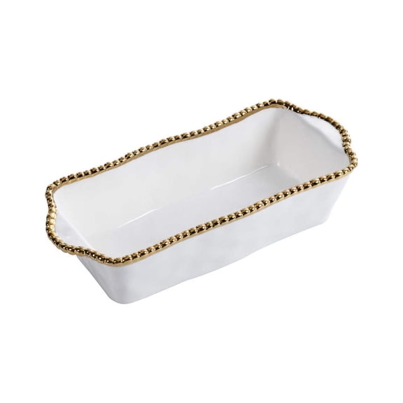 Pampa Bay Titanium Baking Dish, 3"D x 5.5"W x 12.5"H, Golden Salerno