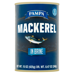 Pampa Mackerel in Brine, 15 oz Can