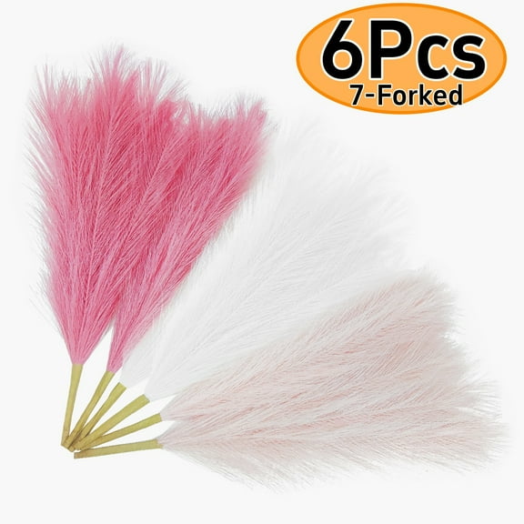 Pampas Grass Decor Artificial Dried Pampas Grass fboho Flowers, Home Table Decor, Rustic Farmhouse Party