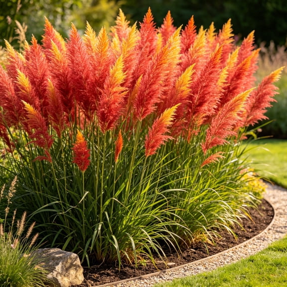 Pampas Grass-Ornamental Grass,Low Maintenance,for Garden,Ideal for Beds Borders Plant Pots & Planters
