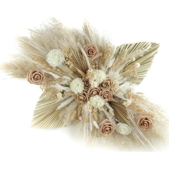 Pampas Grass Wall Arrangement | Wedding Decor, Home Decor, Nursery Decor, Baby Shower Decoration Floral, Wedding Arch Backdrop, Boho Wedding Decor