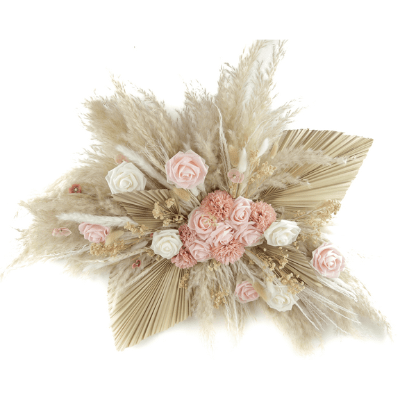 Pampas Grass Wall Arrangement | Wedding Decor, Home Decor, Nursery Decor, Baby Shower Decoration Floral, Wedding Arch Backdrop, Boho Wedding Decor