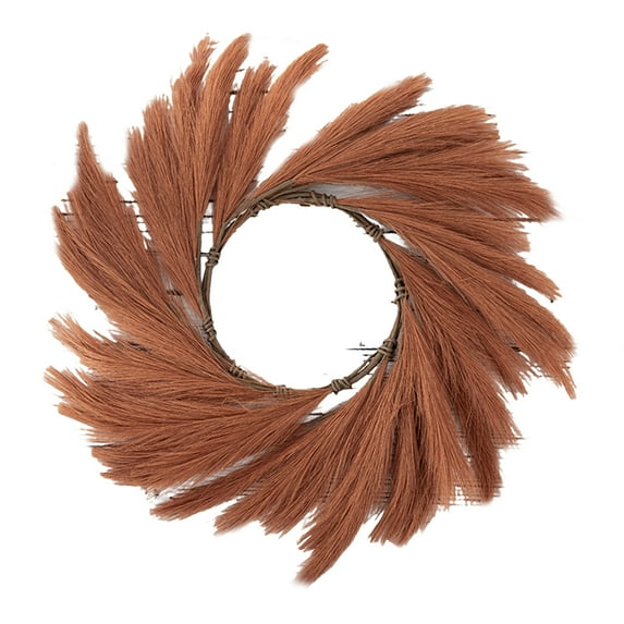 Pampas Grass Wreath for Front Door, Artificial Pampas Wreath for All Seasons, Boho Wall Decor, Farmhouse Pampas Grass Garland, DIY Wreath Arrangement