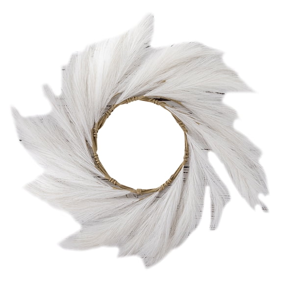 Pampas Grass Wreath for Front Door, Artificial Pampas Wreath for All Seasons, Boho Wall Decor, Farmhouse Pampas Grass Garland, DIY Wreath Arrangement