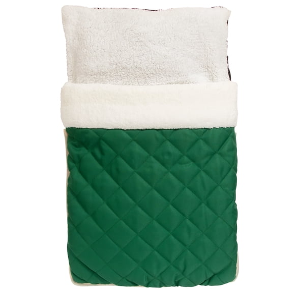 Pamper Your Pet Snuggle Sack Cat Bed Cave Soft and Washable Bed in Green
