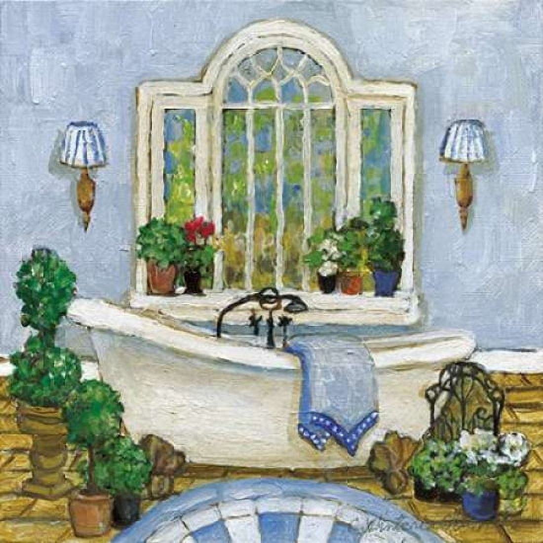 Pampered Bath I Canvas Art - Charlene Olson (24 x 24)