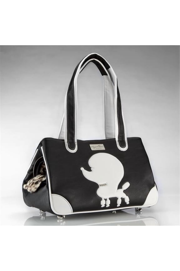 Pampered Poodle Faux Leather- Black