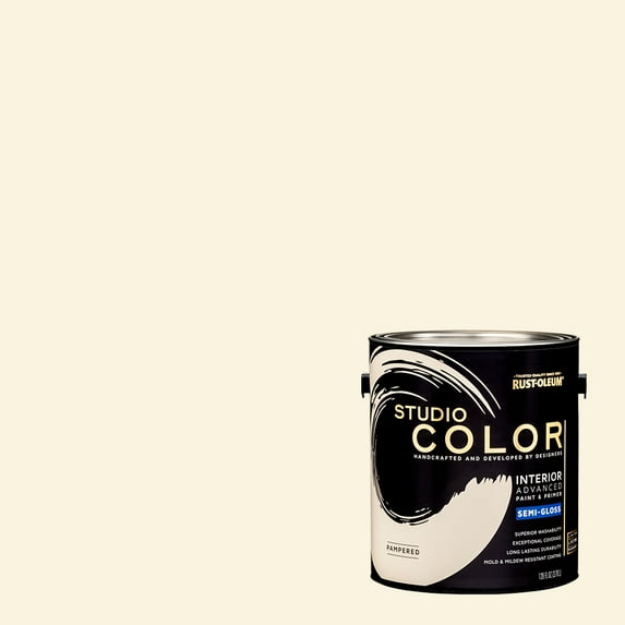 Pampered, Rust-Oleum Studio Color Interior Paint + Primer, Semi-Gloss Finish, Gallon