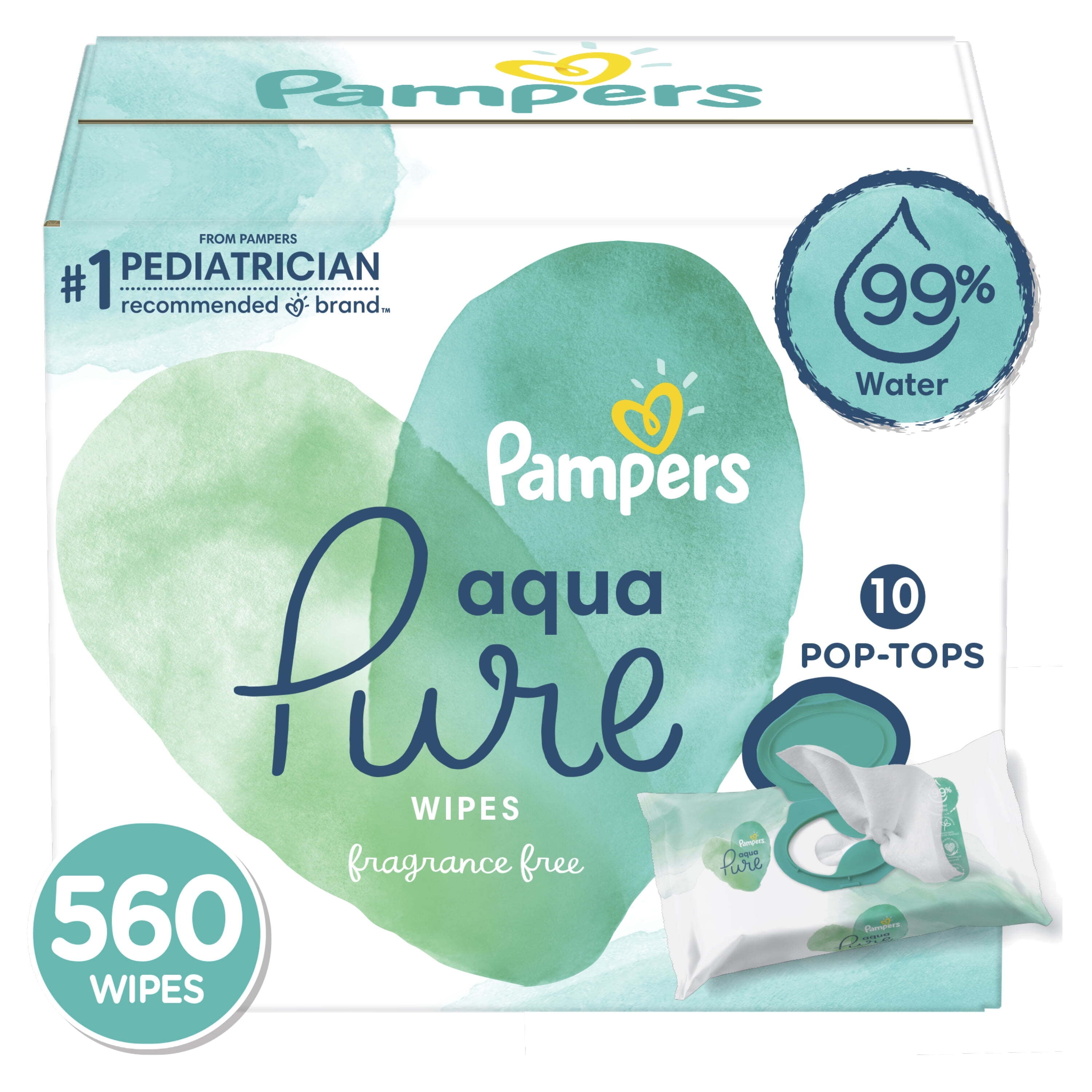 Toallitas Húmedas Pampers Aqua Pure (56 uds) –