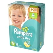 Pampers Baby-Dry Diapers Size 6 18 Count - Walmart.com