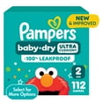 thumbnail image 1 of Pampers Baby Dry Baby Diapers Size 2, 112 Count (Select for More Options), 1 of 12