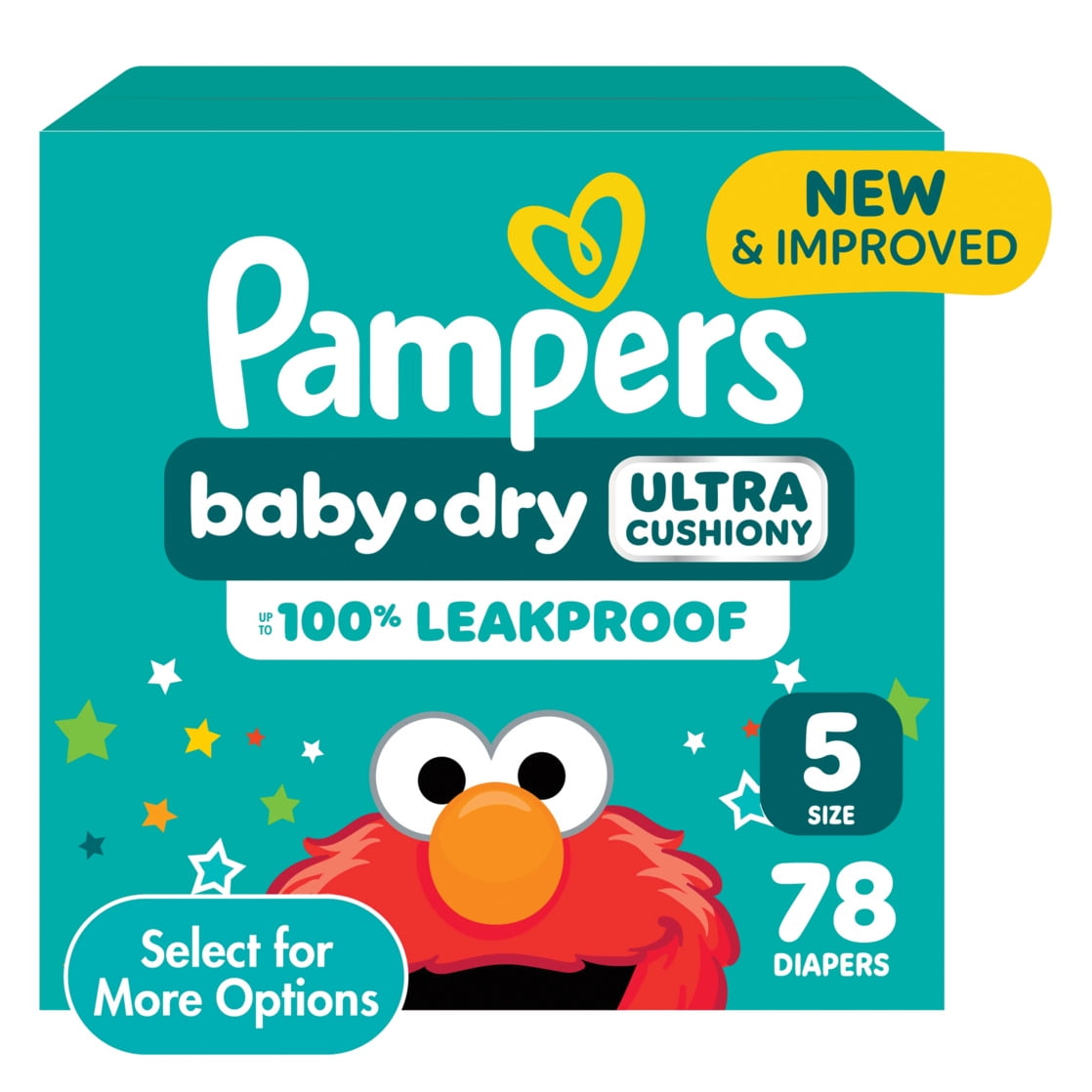 Pampers Baby Dry Baby Diapers Size 5, 78 Count (Select for More