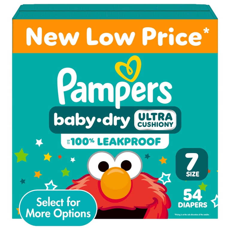 Pampers Baby Dry Baby Diapers Size 7 54 Count Leakproof LockAway