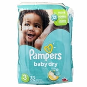 Pampers Baby Dry Diapers Size 3 32ct 2-Pk