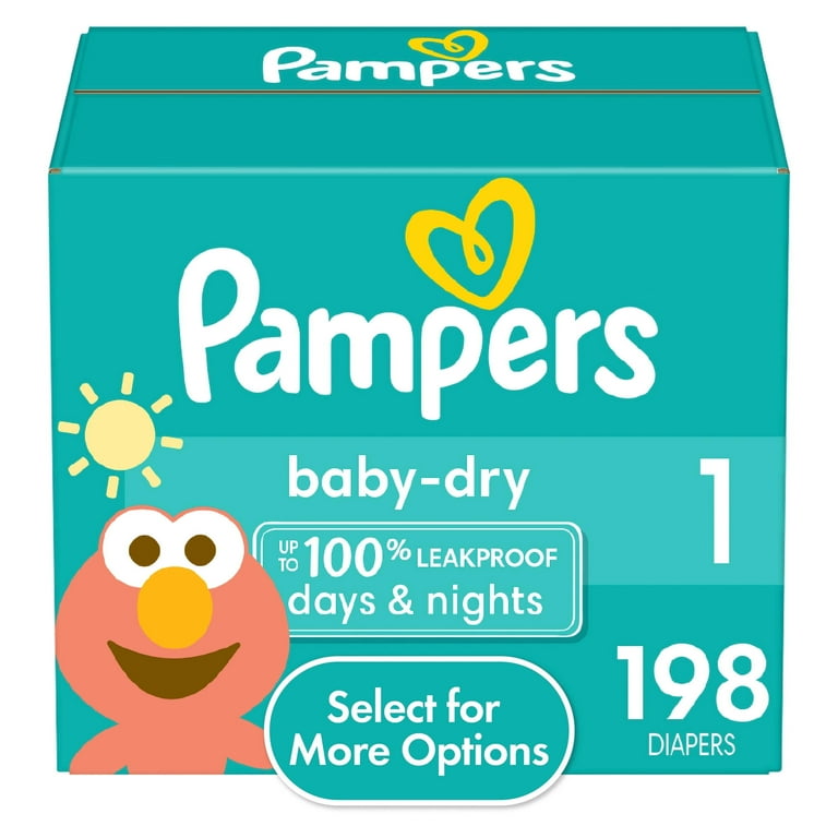 Pampers Baby Dry Baby Diapers Size 1 198 Count Select for More Options