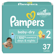 Pampers Baby-Dry Diapers Size 2, 37 Count
