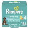 Count: 186, Diaper Size: Size 4