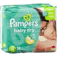 thumbnail image 1 of Pampers Baby Dry Diapers, Size 4 28 ea (Pack of 2), 1 of 2