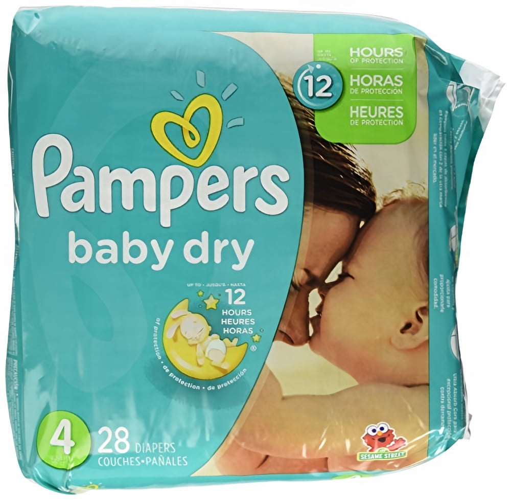 Pampers Baby Dry Diapers Size 4 - 28 ea (Pack of 5)