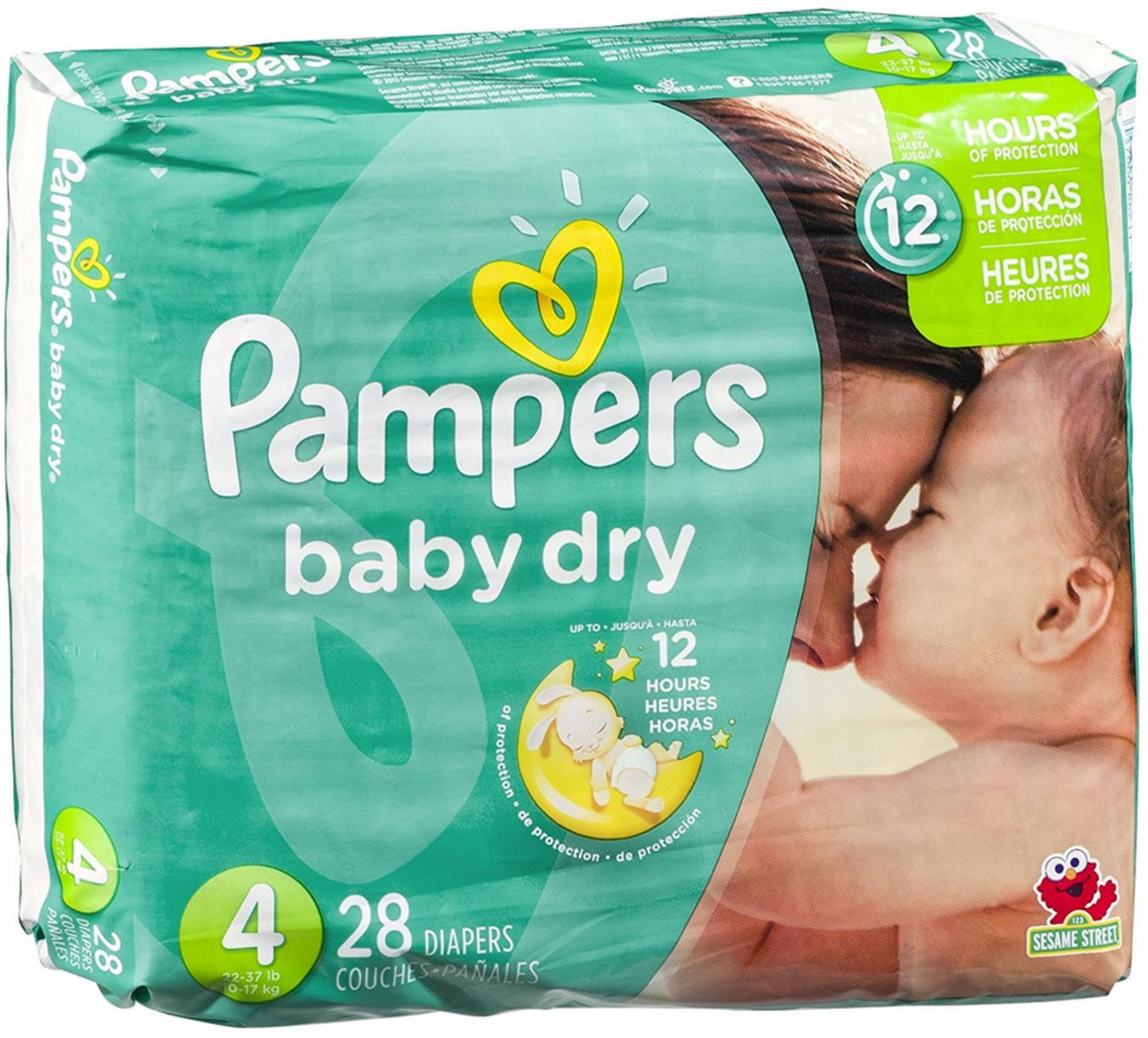 Pampers Baby Dry Diapers, Size 28 ea (Pack of 6) Walmart
