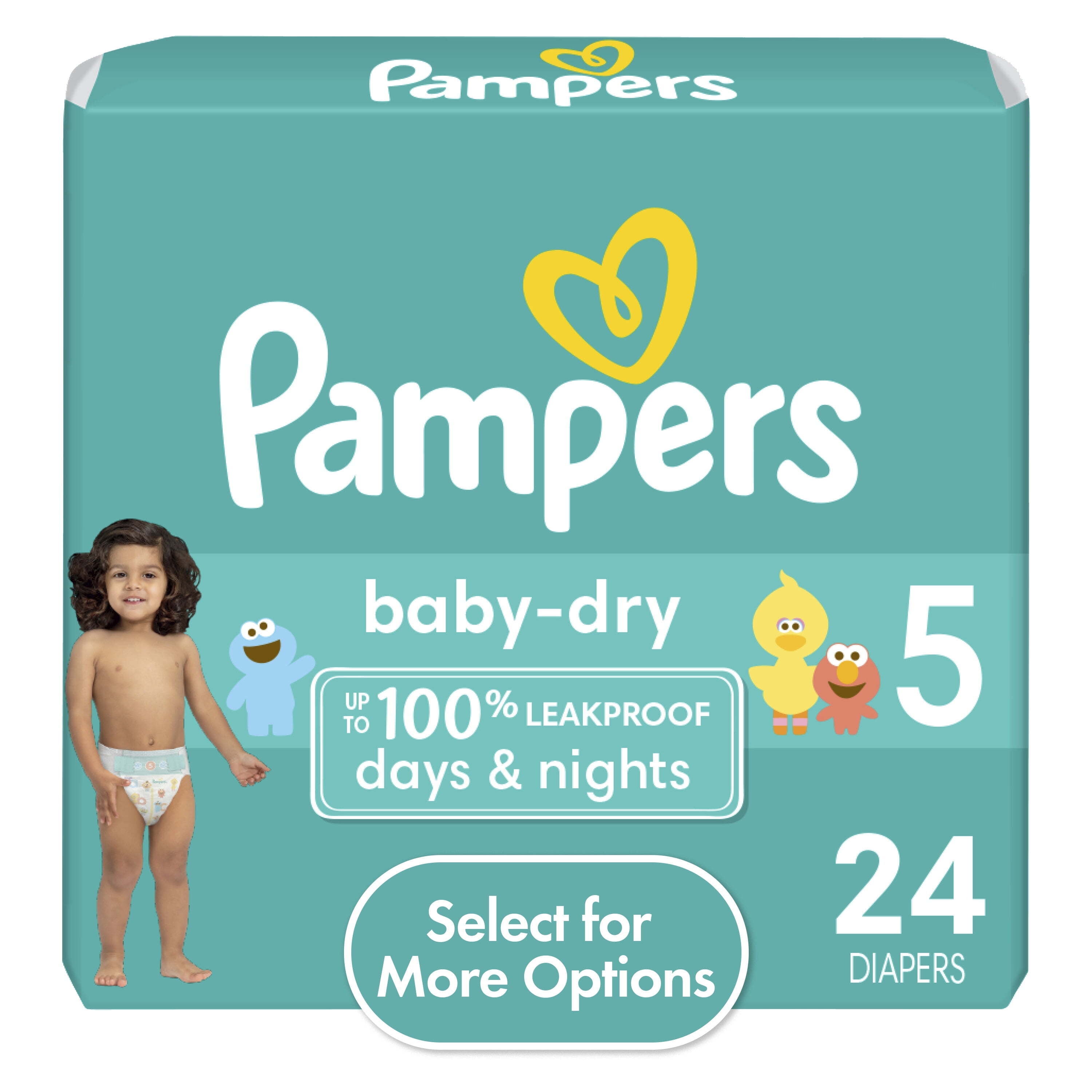 Pampers Couches-culotte taille 5 : 11-18Kg baby dry 