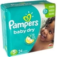 thumbnail image 1 of Pampers Baby Dry Diapers, Size 5 24 ea (Pack of 4), 1 of 4