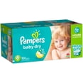 thumbnail image 1 of Pampers Baby Dry Diapers, Size 6, 104 Diapers, 1 of 10