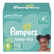 Pampers Baby Dry Diapers Size 6, 112 Count Select for More Options