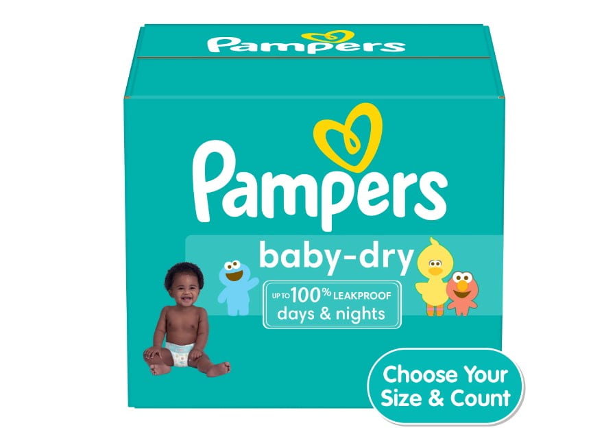 Pampers Baby Dry Extra Protection Diapers, Size 4, 144 Count
