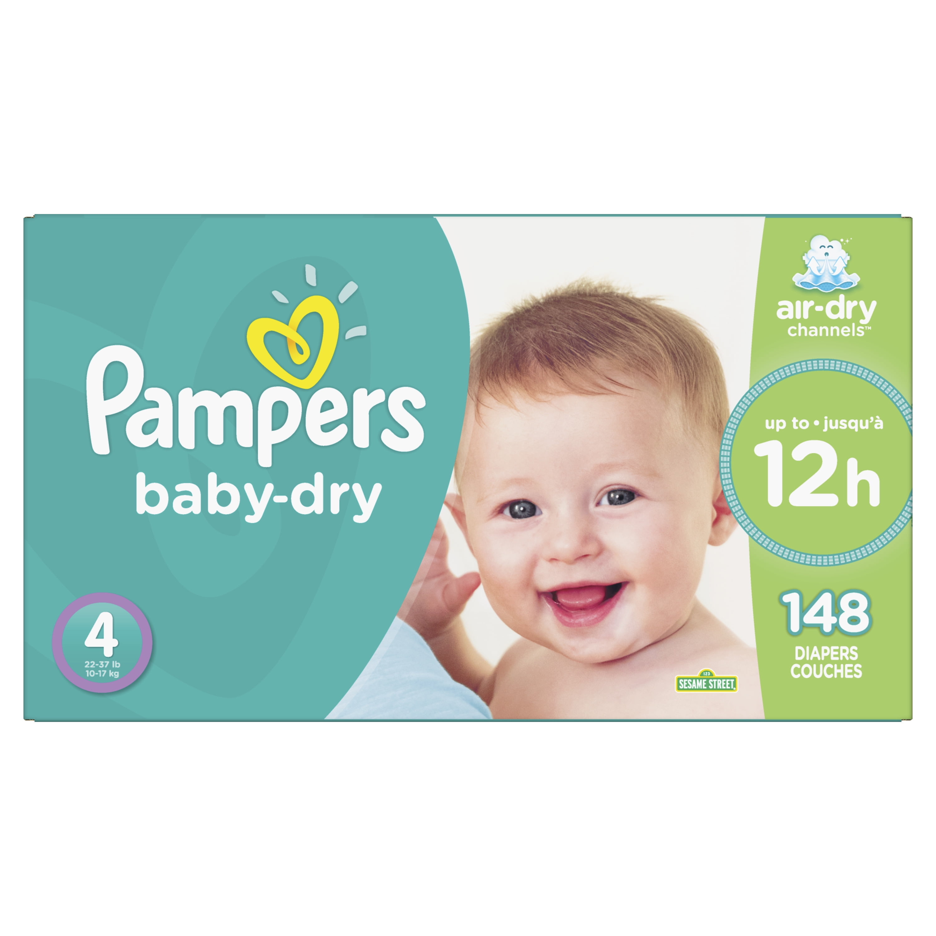 Pampers Couches Taille 6 (13+ kg), Premium Protection, 120 Couches