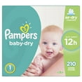 Pampers Baby-Dry Hypoallergenic Comfortable Wetness Indicator Diapers