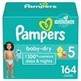 thumbnail image 1 of Pampers Baby Dry One-Month Supply Diapers Size 5, 164 Count, 1 of 2