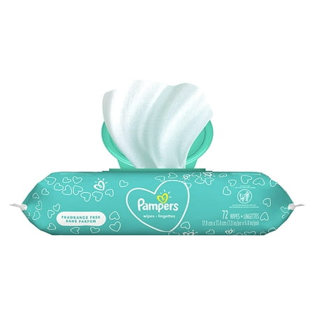Pampers Baby Wipes, Complete Clean Fragrance Free, 1X Pop Top Pack, 72 Count
