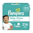 thumbnail image 1 of Pampers Baby Wipes, Complete Clean Fragrance Free 3X Pop-Top Pack, 216 Count Unscented 216 Count (Pack of 1), 1 of 13