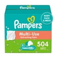 thumbnail image 1 of Pampers Baby Wipes Multi-Use Refreshing Rain 9X Flip Top Packs 504 Count, 1 of 16
