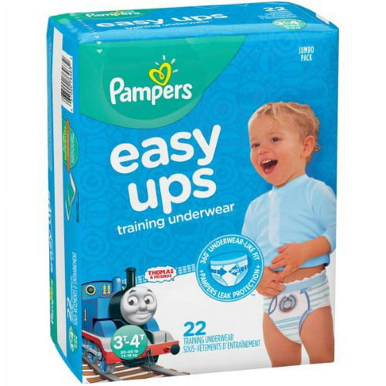 Pampers Easy Ups Pull-On Diapers, Size 4 (16-34 lb), Go Diego Go